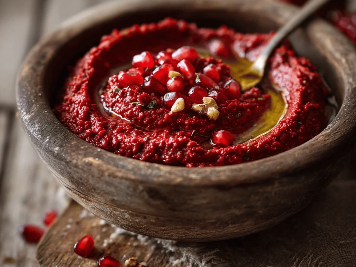 Tangy Muhammara with Fresh Pomegranate Dip - Image 2