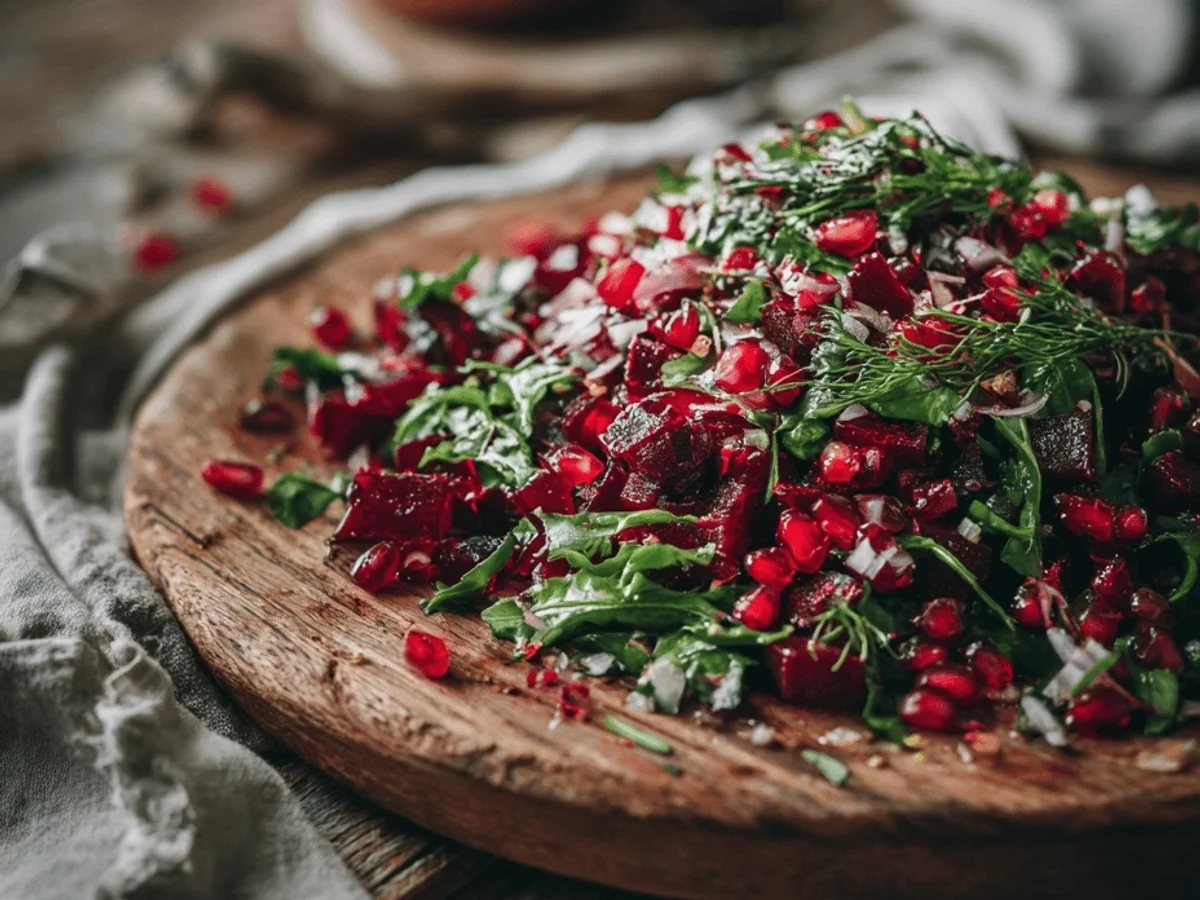 Tangy Persian Beet & Pomegranate Salad Recipe - Image 2