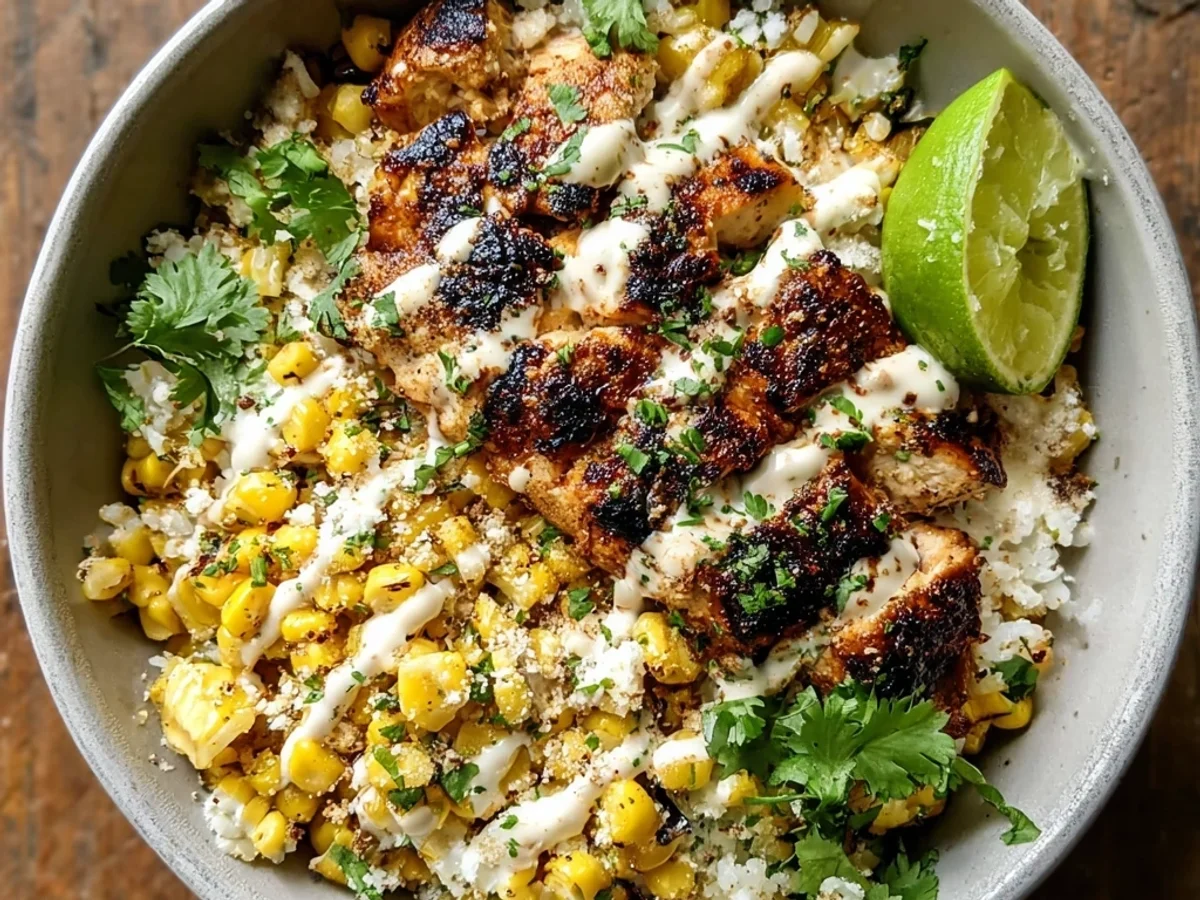 Tangy Street Corn Chicken Rice Bowl Recipe - Image 2