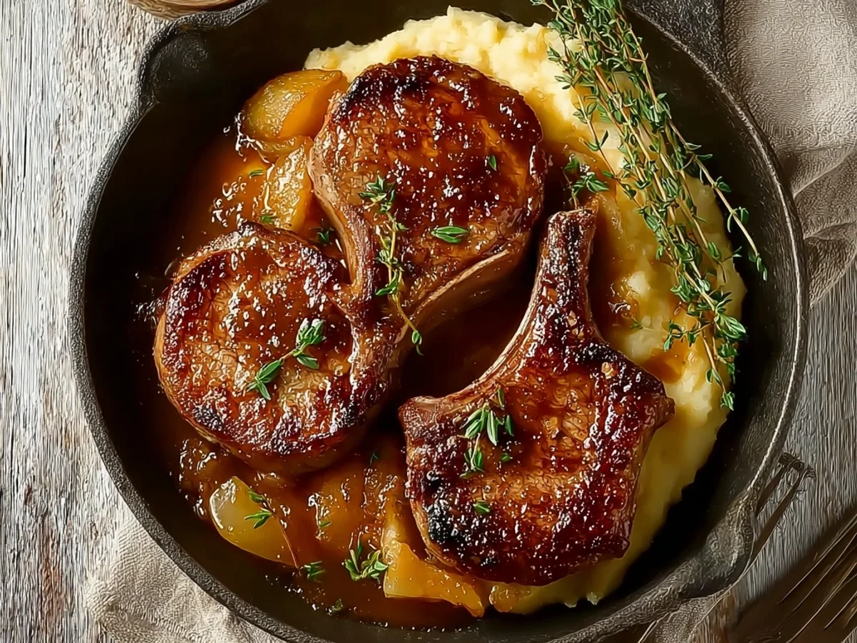 Tender Apple Butter Lamb Chops: Sweet & Savory Dinner - Image 1