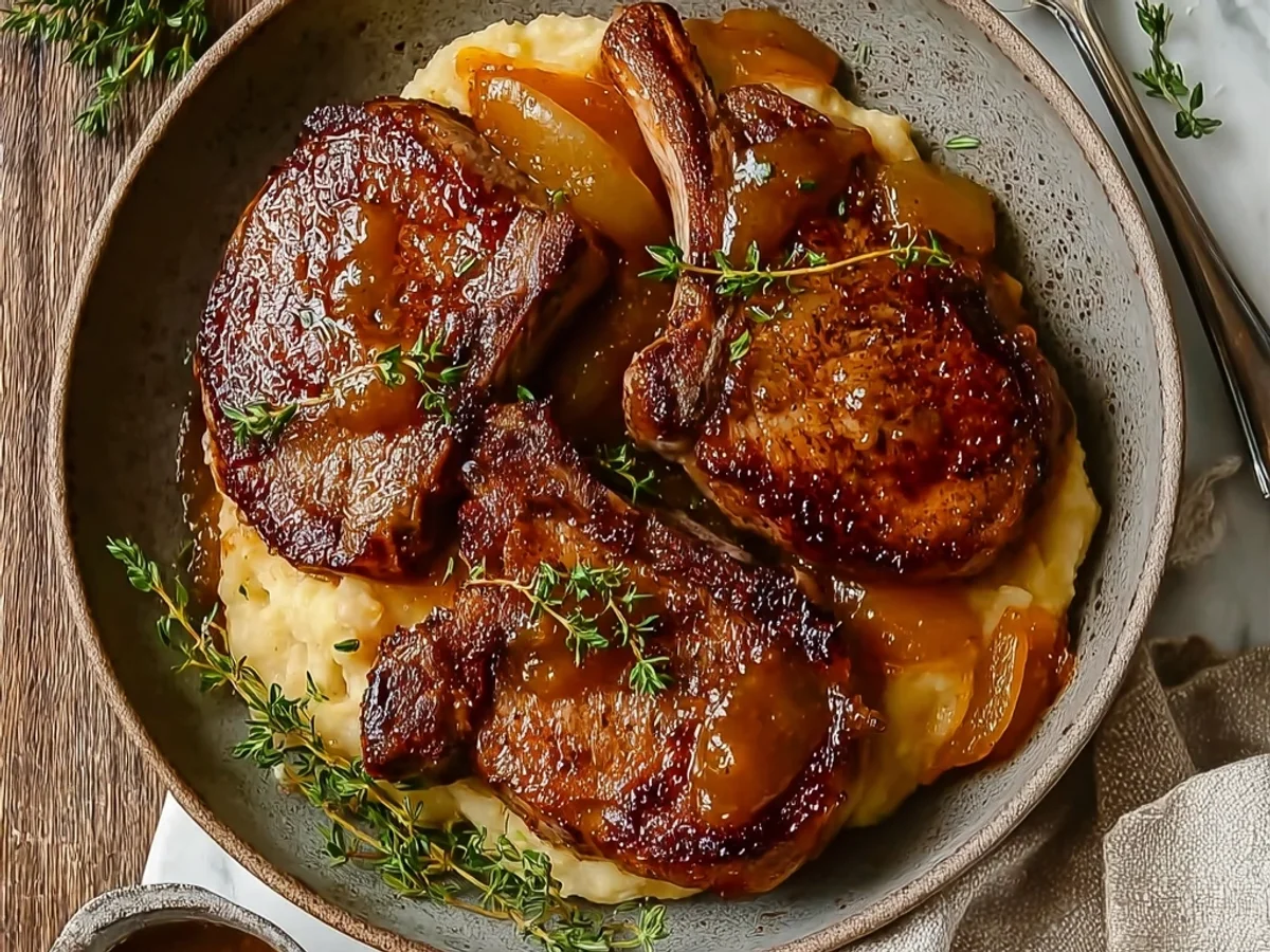 Tender Apple Butter Lamb Chops: Sweet & Savory Dinner - Image 2