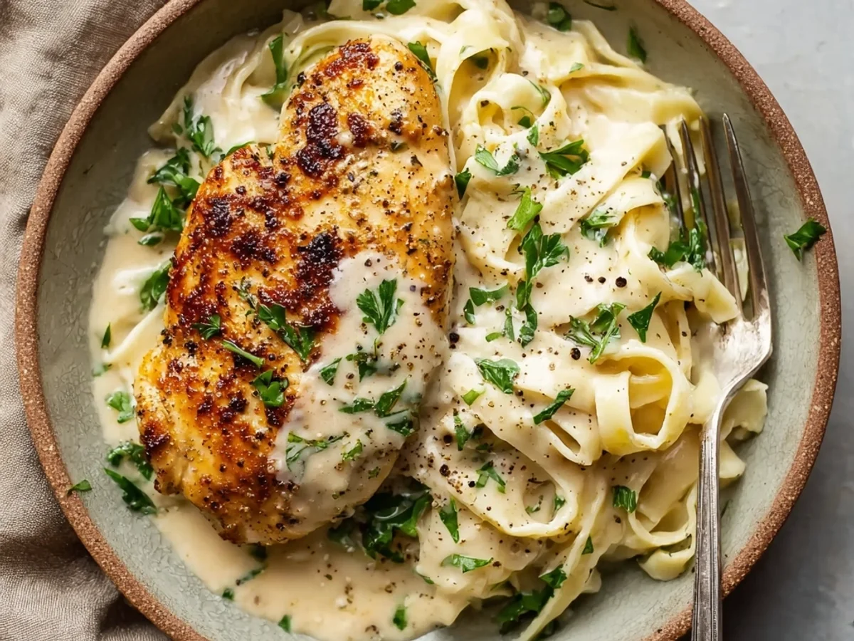 Tender Creamy Garlic Parmesan Chicken Breasts - Image 1