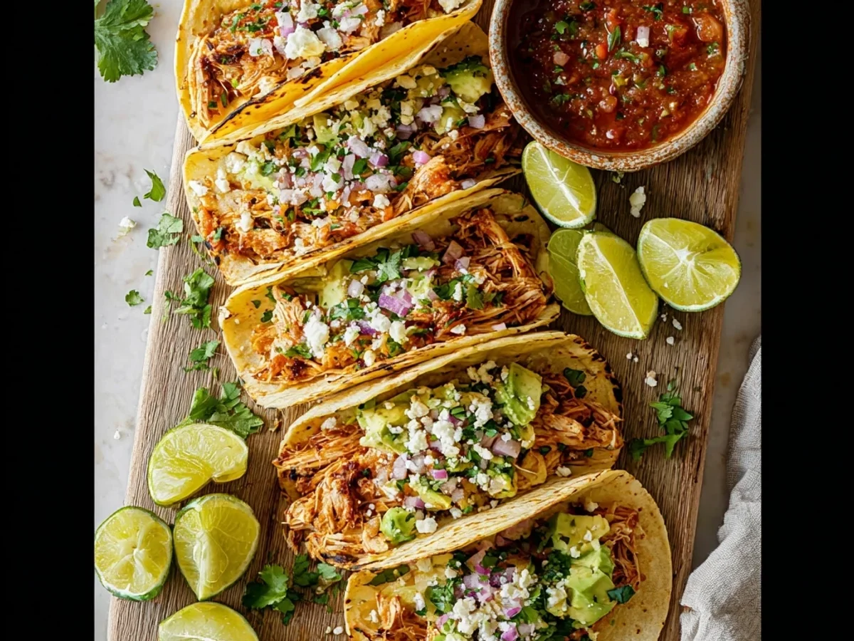 Tender Slow Cooker Shredded Chicken Tacos - Image 2