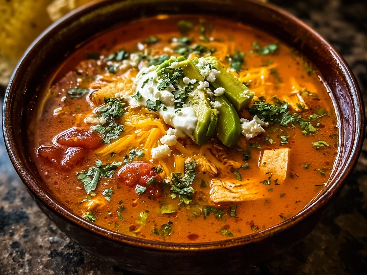 Tex-Mex Creamy Salsa Chicken Potato Soup - Image 1