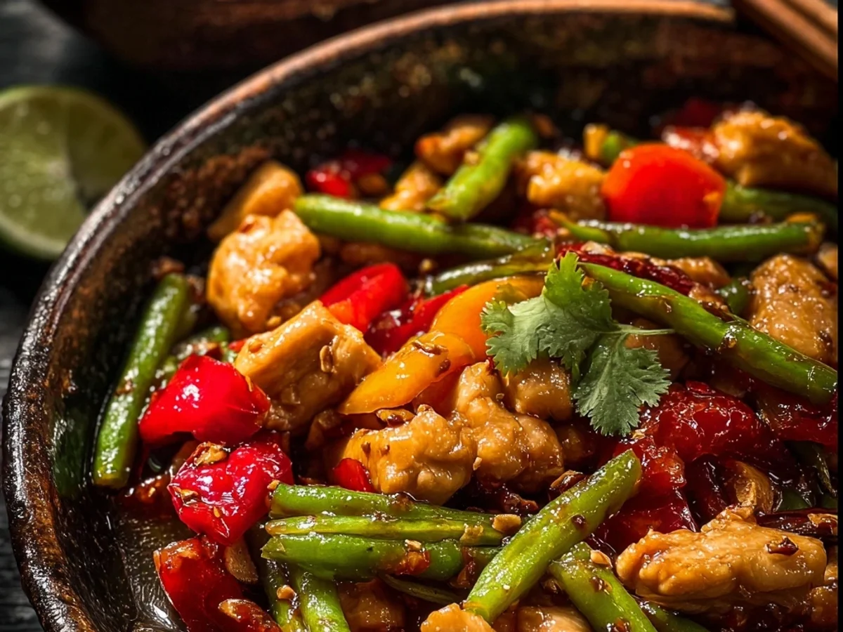 Thai Chicken Stir Fry with Green Beans: Quick & Zesty - Image 2
