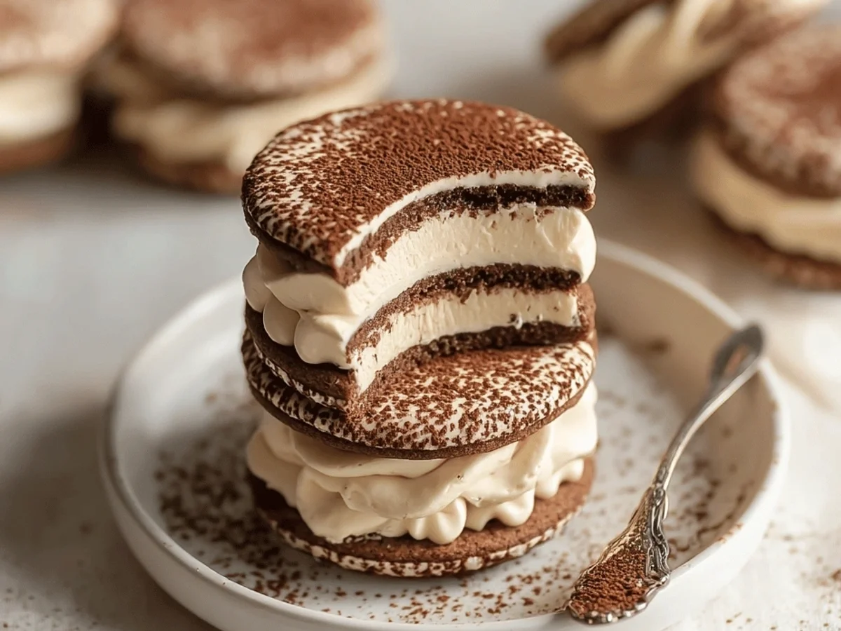 Tiramisu Sandwich Cookies: Easy Recipe - Image 1