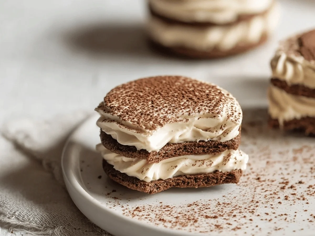 Tiramisu Sandwich Cookies Recipe - Image 1