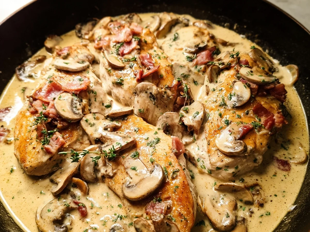 Turkey Ham & Mushroom Chicken Skillet Dinner - Image 1