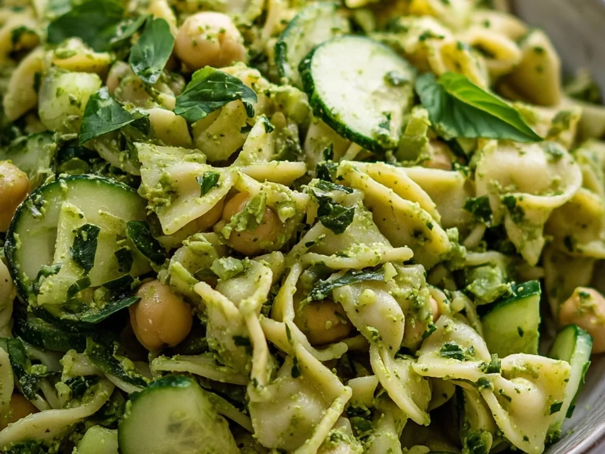 Vegan 20-Min Green Goddess Pasta Salad - Image 1