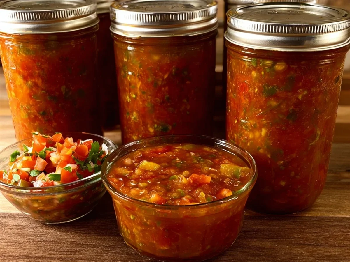 Zesty Salsa Canning: Bright Garden Flavors - Image 1