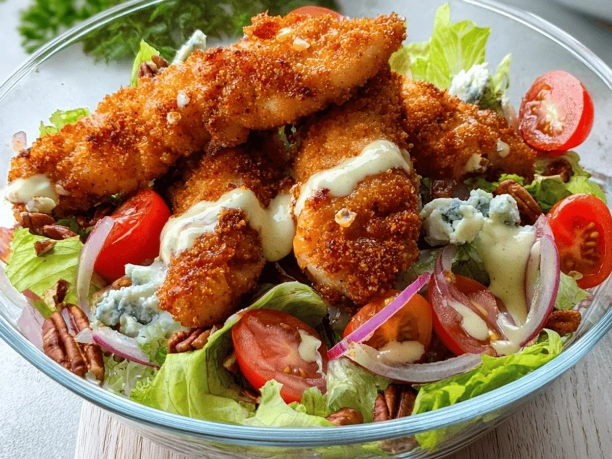 Air Fried Chicken Tender Salad: My Go-To Easy Meal - Featured Image
