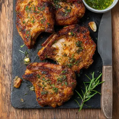Air Fryer Lamb Chops: Quick Herb-Crusted Delight
