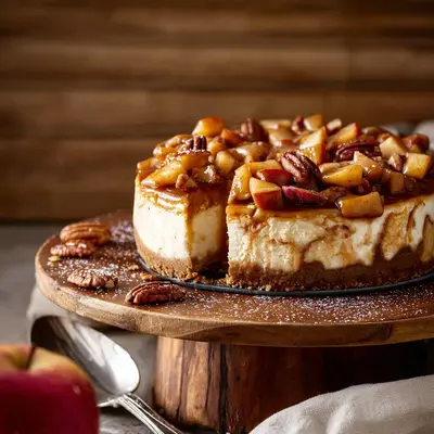 Apple Pie Cheesecake: Spiced Apple & Creamy Dream