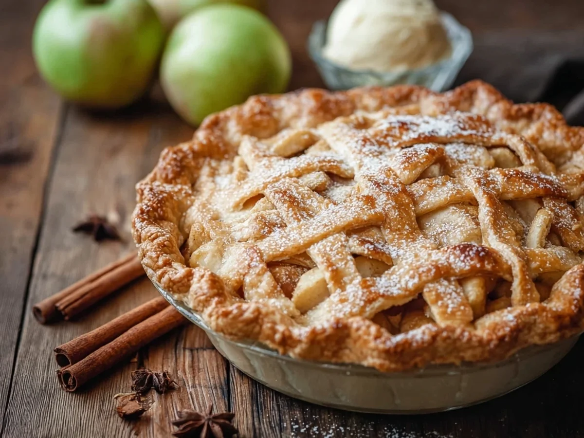Apple Pie: Homestyle Flaky Crust, Tender Apples - Featured Image