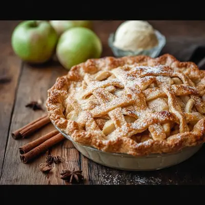 Apple Pie: Homestyle Flaky Crust, Tender Apples