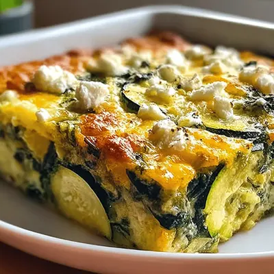 Baked Zucchini Spinach Feta Casserole: A Deliciously Healthy Dish