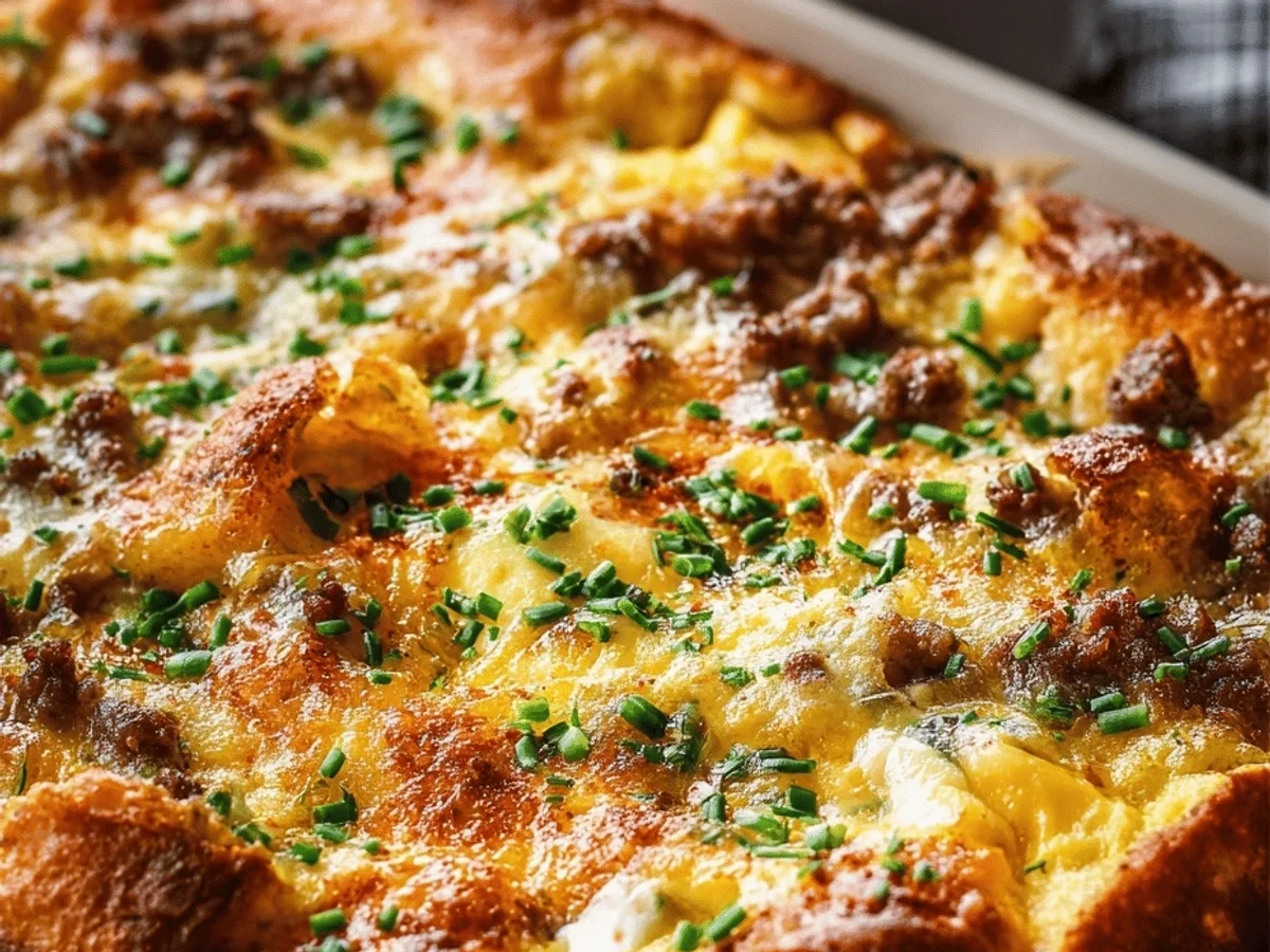 Beef Breakfast Casserole: Easy, Hearty & Delicious - Featured Image