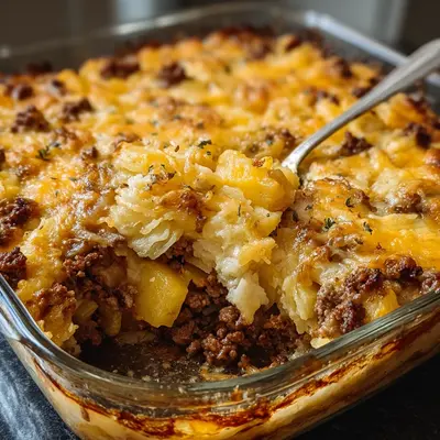 Beef & Sauerkraut Pineapple Casserole Bake