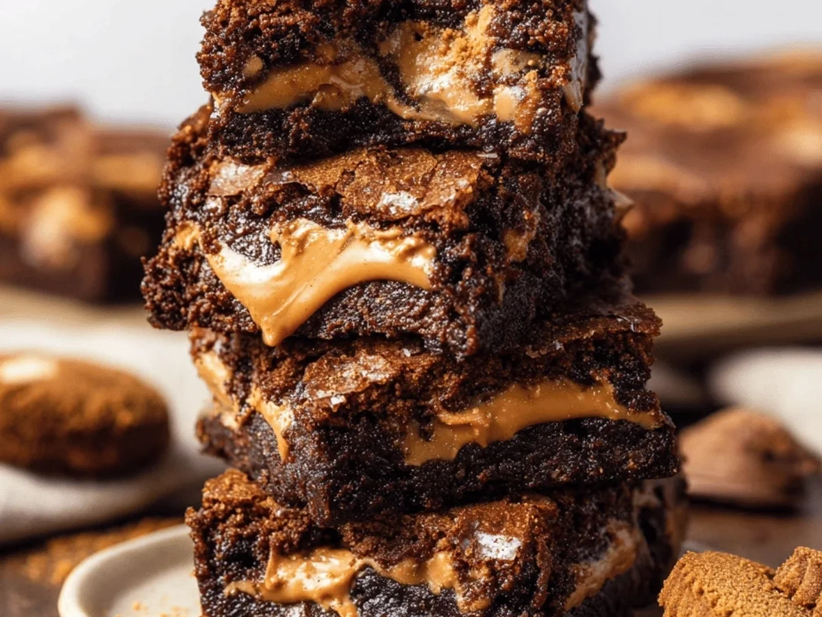 Biscoff Brownies: Delicious Cookie Butter Treat - Featured Image