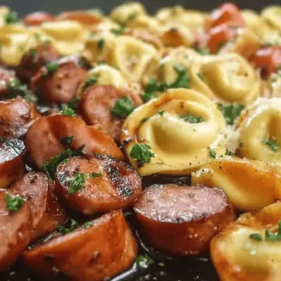 Blackstone Grilled Kielbasa Tortellini Recipe