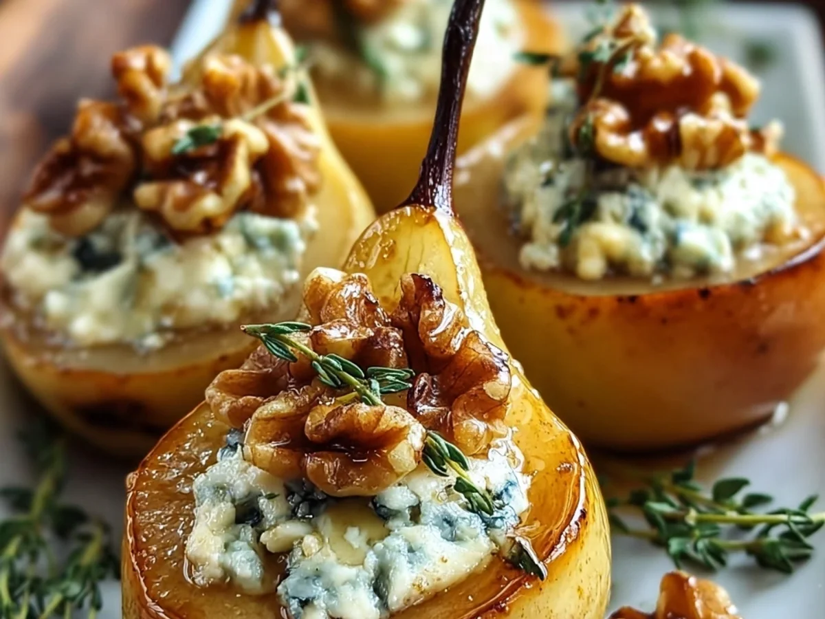 Blue Cheese Stuffed Pears: Elegant Appetizer - Featured Image