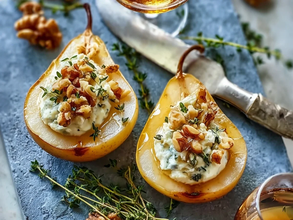 Blue Cheese Stuffed Pears: Savory Bites for Any Gathering - Featured Image