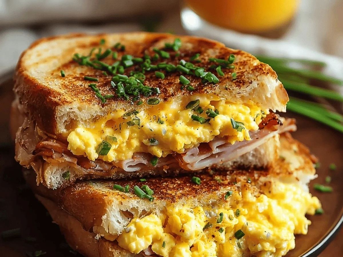 Breakfast Grilled Cheese: My Ultimate Ham & Egg Sandwich - Featured Image
