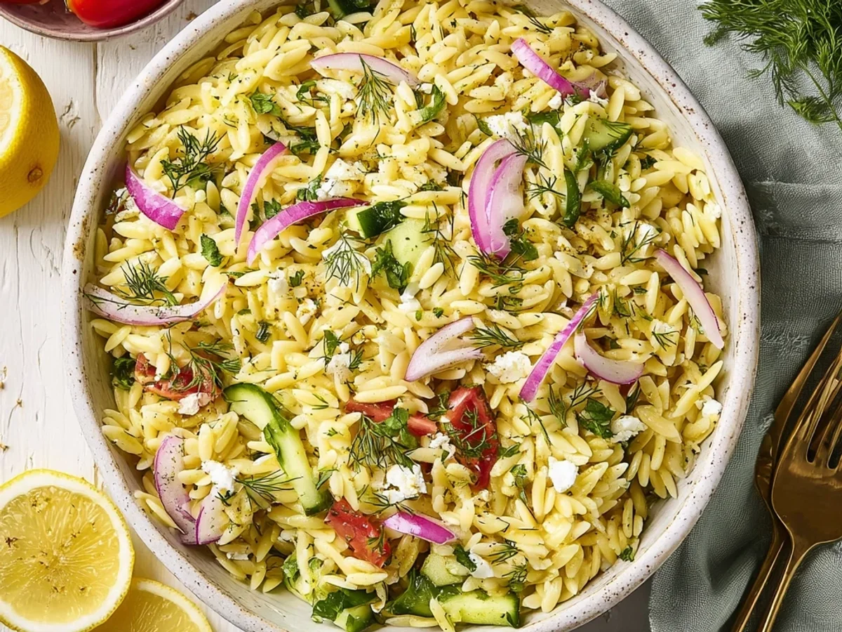 Bright & Zesty Lemon Orzo Salad: A Refreshing Bowl - Featured Image