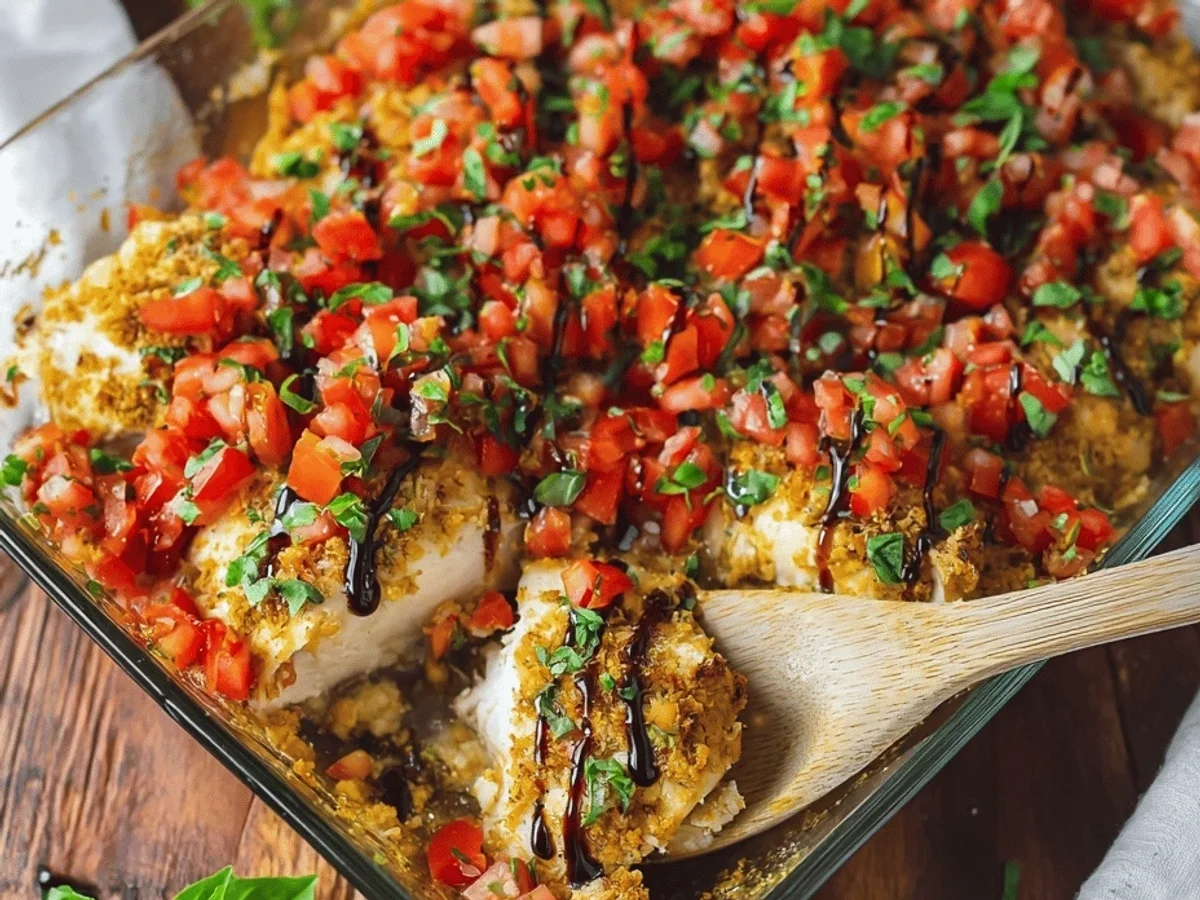Bruschetta Chicken Bake: My Go-To Easy Weeknight Meal - Featured Image