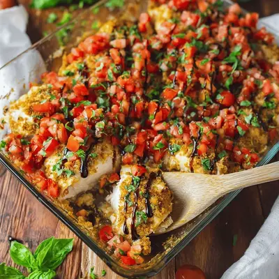 Bruschetta Chicken Bake: My Go-To Easy Weeknight Meal