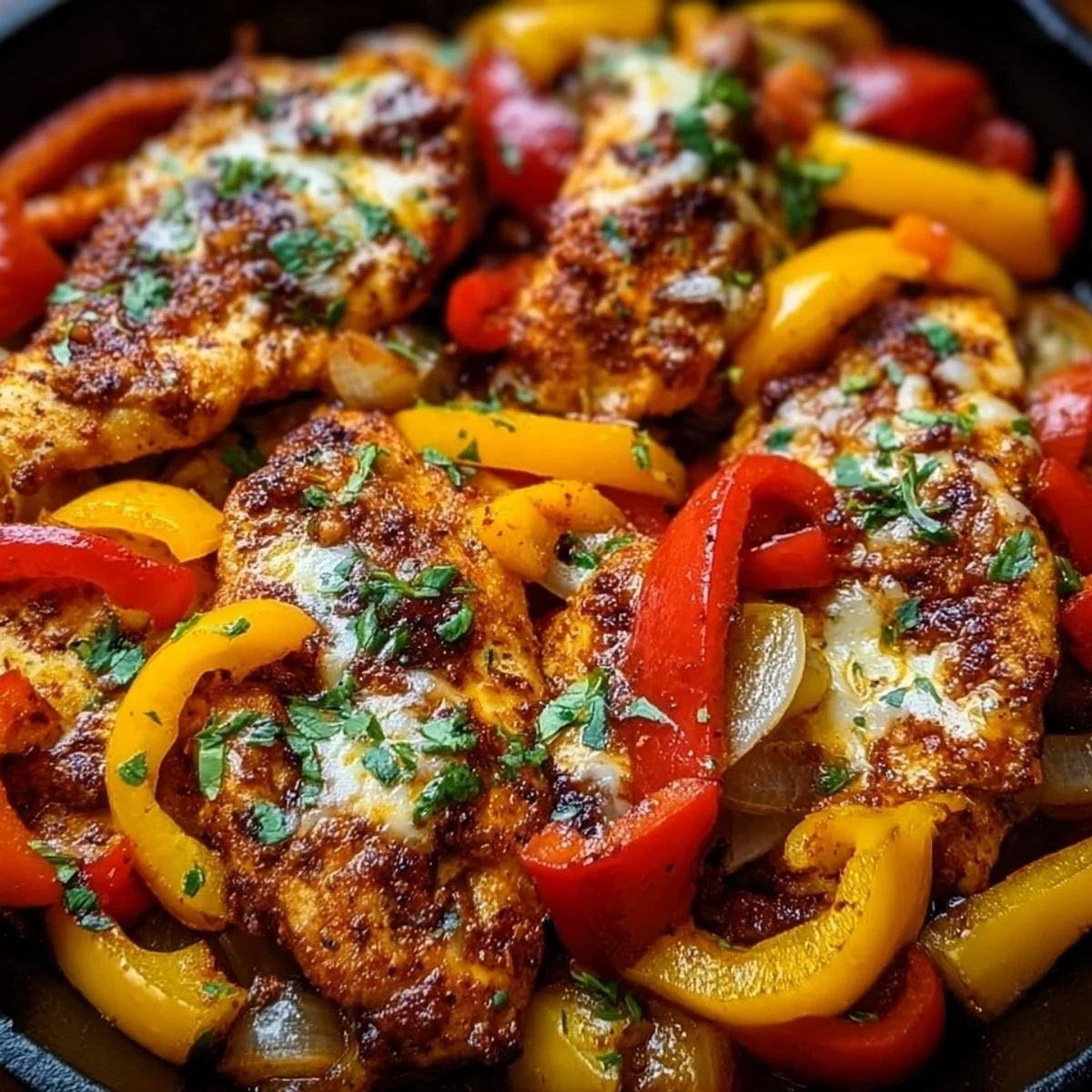 Cajun Chicken with Sweet Bell Peppers
