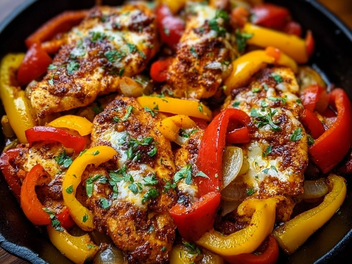 Cajun Chicken with Sweet Bell Peppers - Featured Image