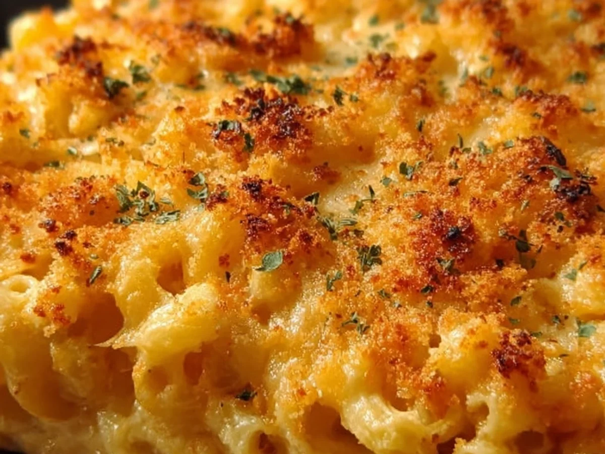 Cheesy Creamy Baked Mac and Cheese Recipe - Featured Image