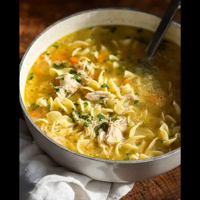 Chicken Noodle Soup: Homestyle, Rich & Tender
