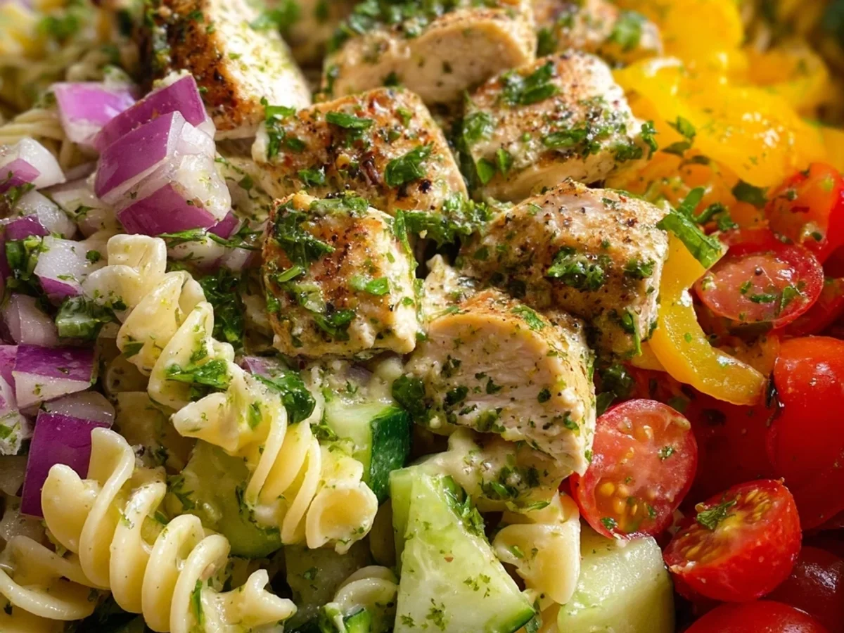 Chicken Pasta Salad with Zesty Lemon-Herb Dressing - Featured Image