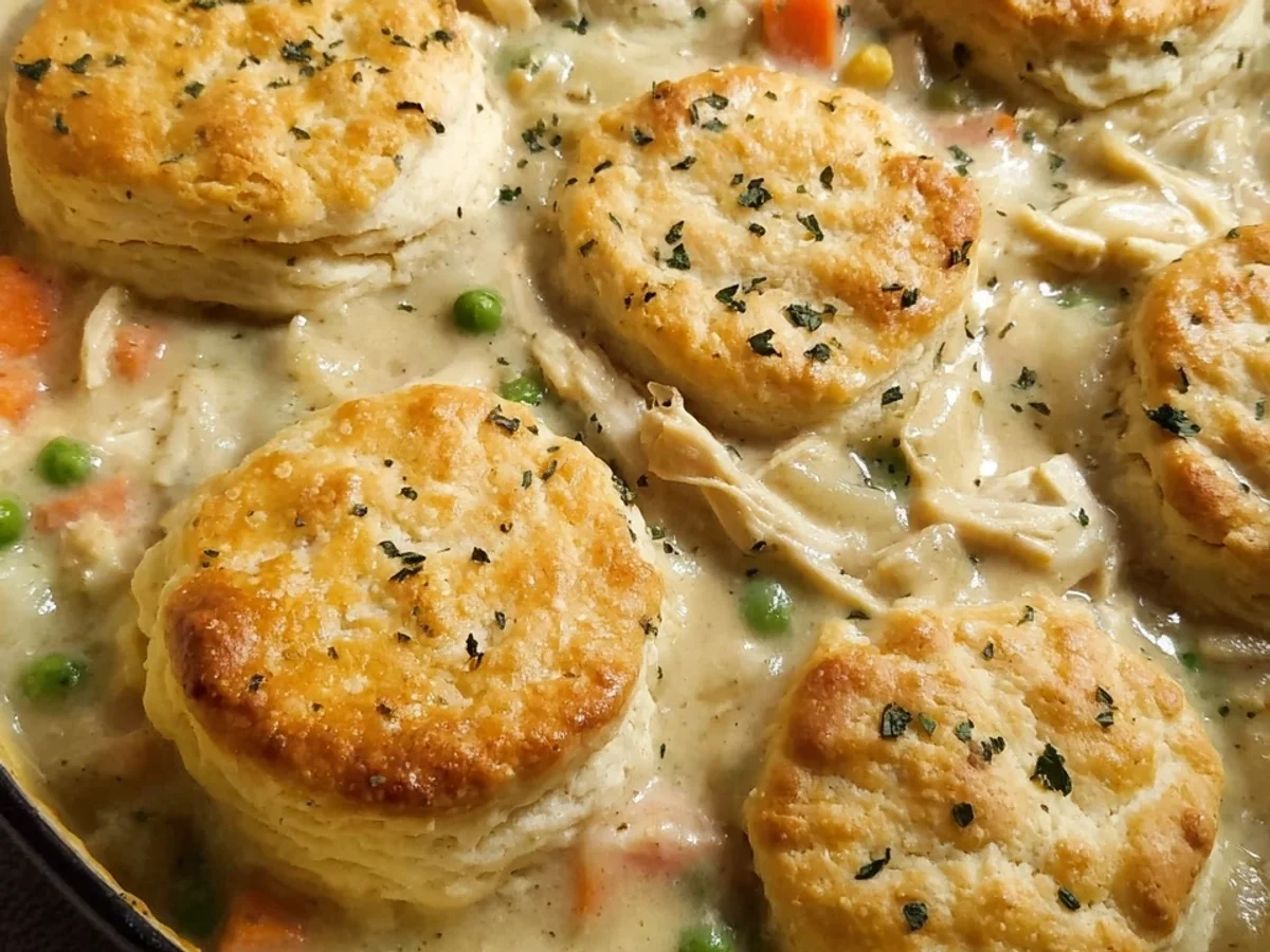 Chicken Pot Pie with Biscuits: Easy Family Dinner - Featured Image