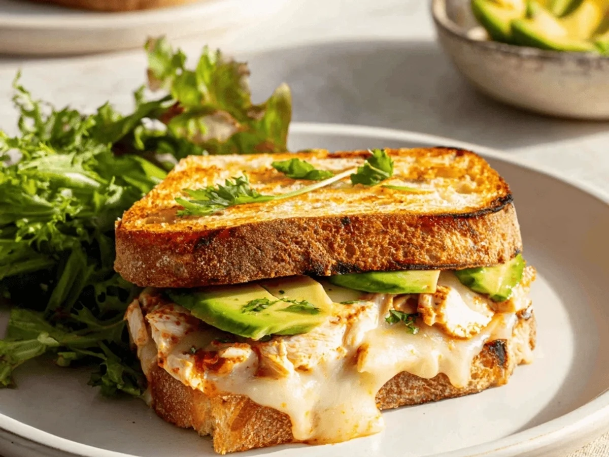 Chipotle Chicken Avocado Melt Recipe - Featured Image