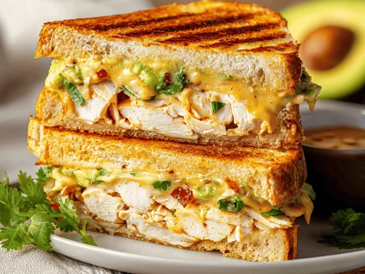 Chipotle Chicken Avocado Melt Sandwich - Featured Image