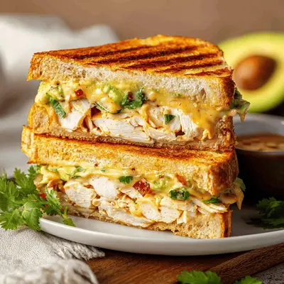Chipotle Chicken Avocado Melt Sandwich