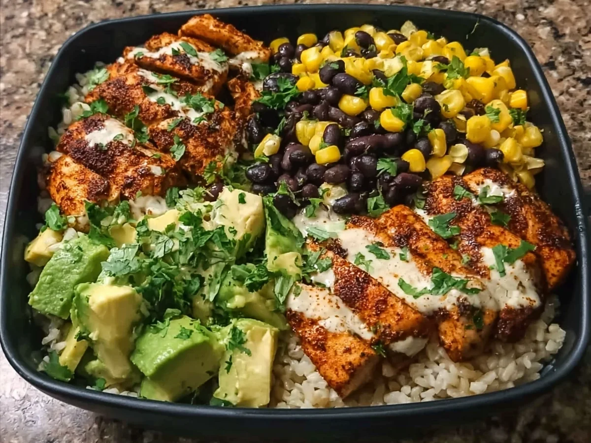 Chipotle Chicken Bowl: High Protein Meal Prep Recipe - Featured Image