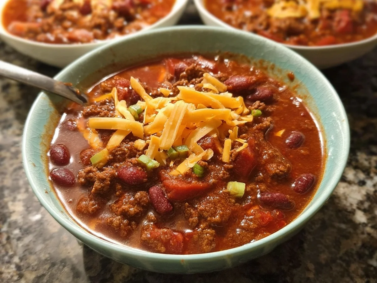 Classic American Beef Chili Recipe - Featured Image