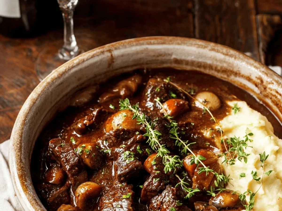 Classic Beef Bourguignon Recipe: A Cozy Night In - Featured Image