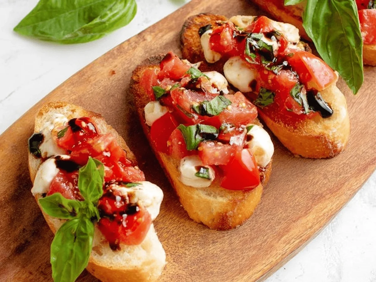 Classic Bruschetta with Mozzarella Recipe - Featured Image