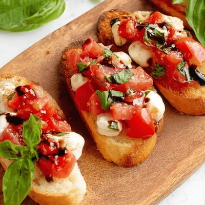 Classic Bruschetta with Mozzarella Recipe