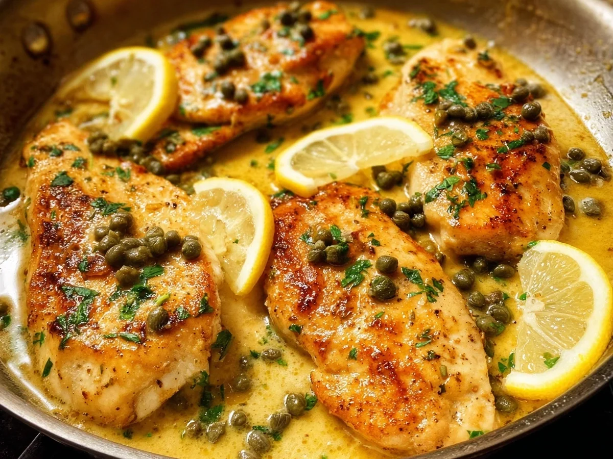 Classic Chicken Piccata: Lemon-Caper Sauce Recipe - Featured Image