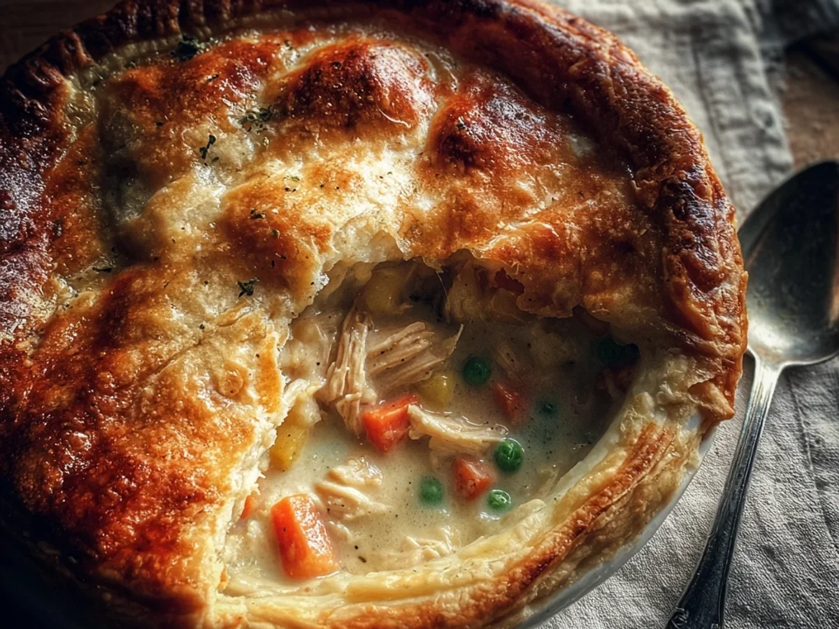 Classic Chicken Pot Pie Recipe: Flaky Crust, Hearty Filling - Featured Image