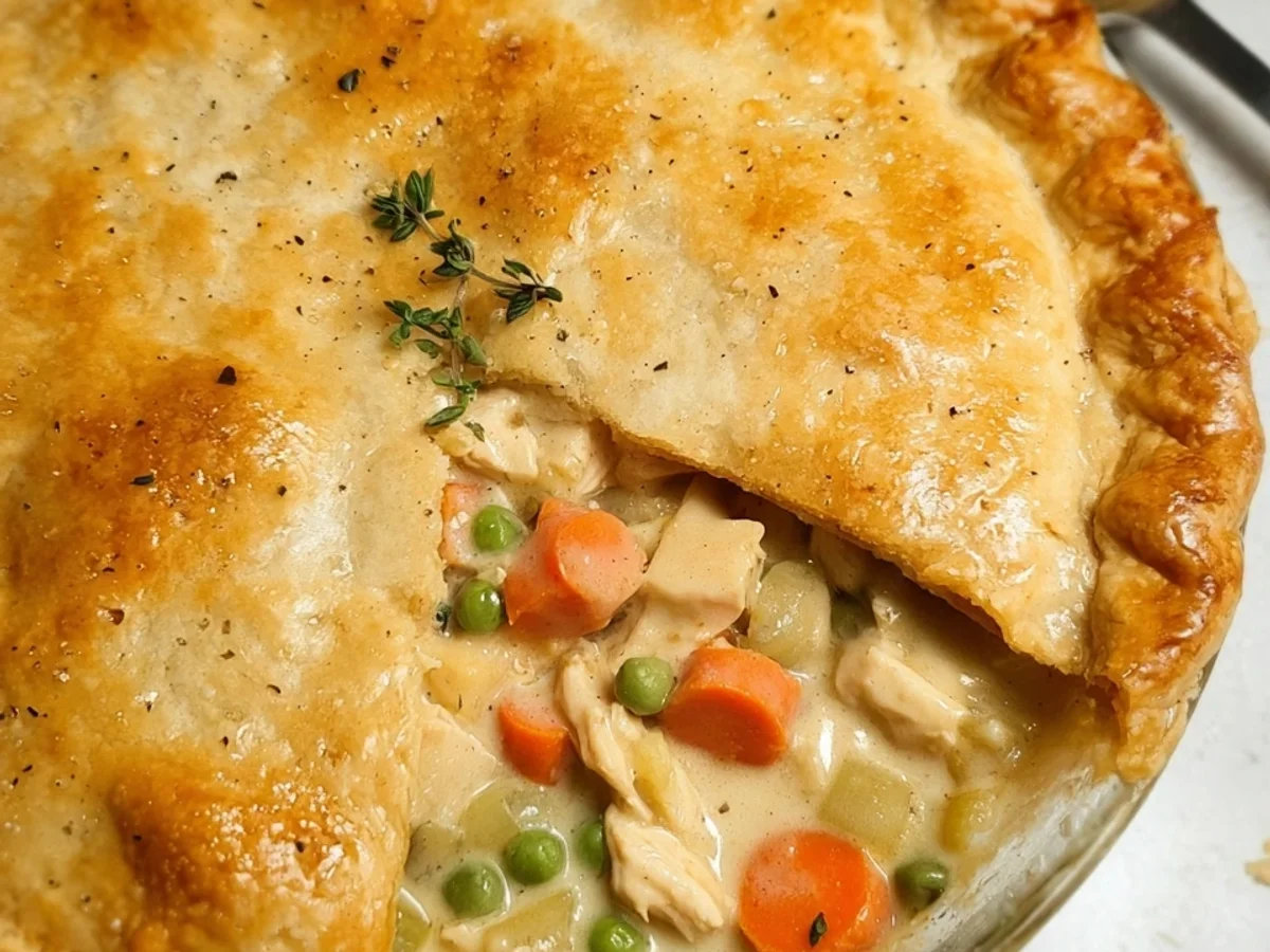 Classic Chicken Pot Pie with Golden Flaky Crust - Featured Image