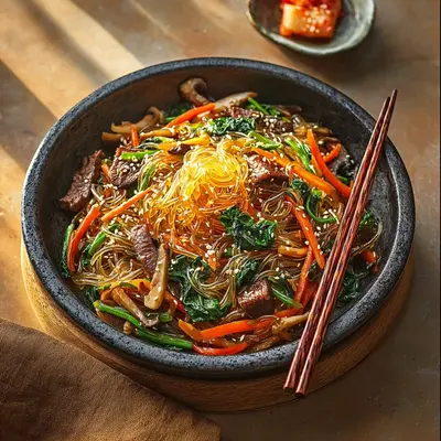 Classic Japchae Noodle Stir-Fry: Authentic Korean Recipe