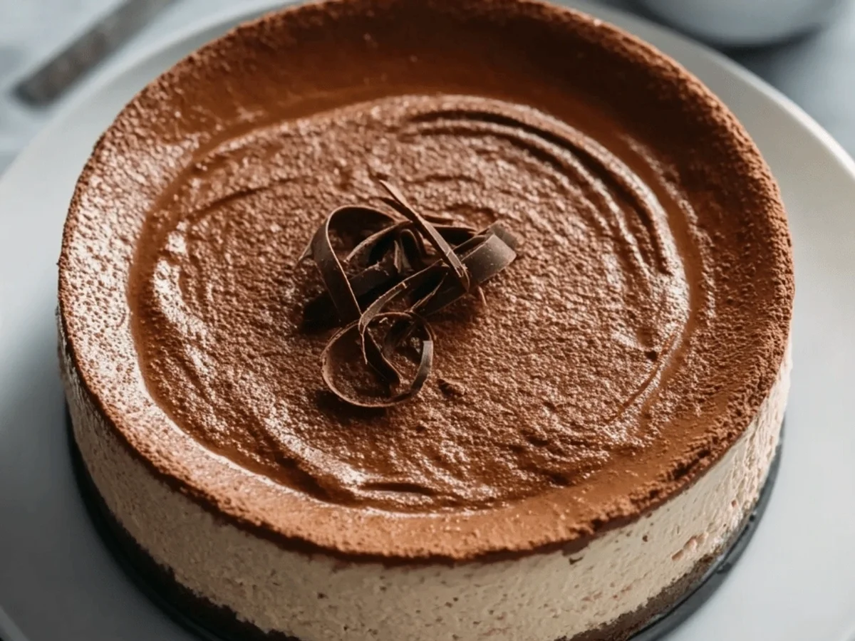 Coffee Cheesecake Recipe: Easy & Delicious Dessert - Featured Image