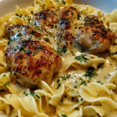 Comforting Chicken & Buttered Noodles Dinner